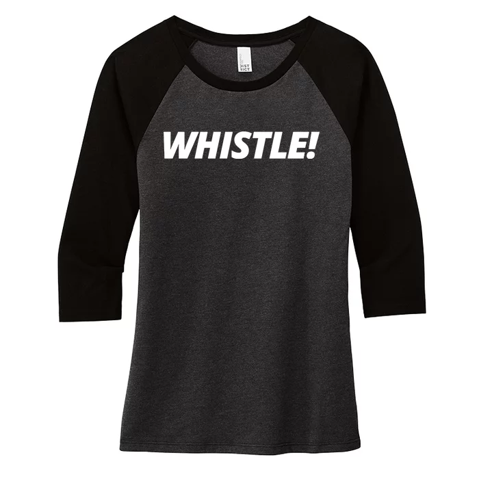 Whistle Funny Roy Kent Women's Tri-Blend 3/4-Sleeve Raglan Shirt