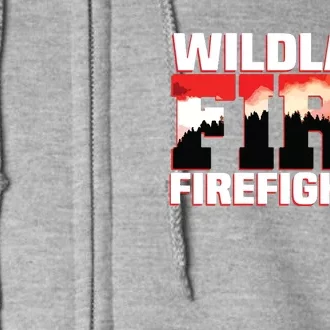 Wildland Fire Rescue Department Firefighters Firemen Uniform Full Zip Hoodie