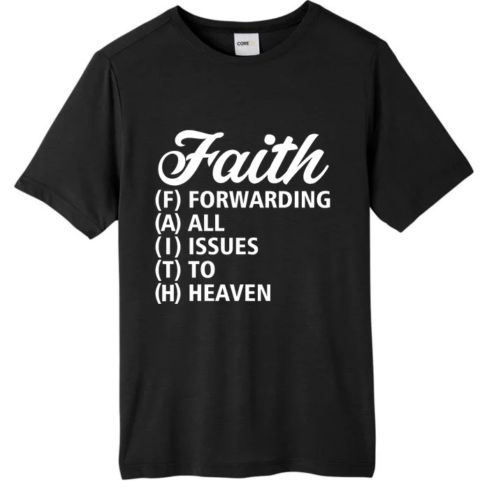 Women Faith Round Neck Graphic T Shirts Cute Funny Tops ChromaSoft Performance T-Shirt