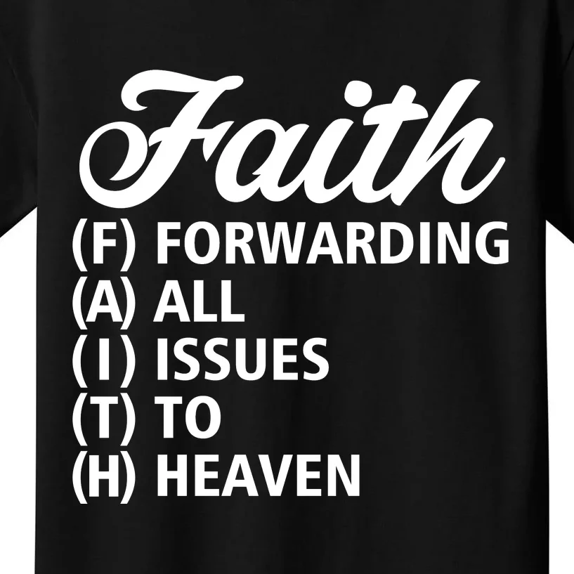 Women Faith Round Neck Graphic T Shirts Cute Funny Tops Kids T-Shirt