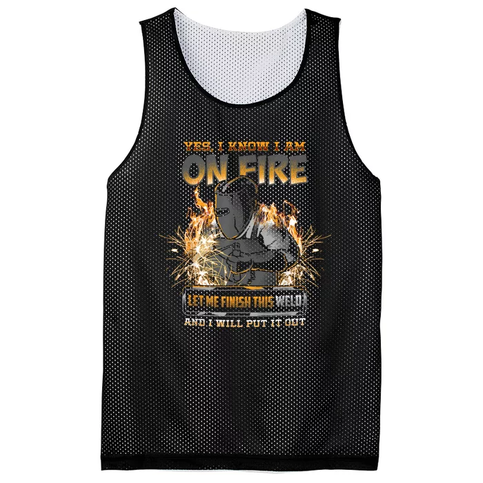 Welding Funny Saying Welder For Men Mesh Reversible Basketball Jersey Tank