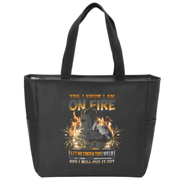 Welding Funny Saying Welder For Men Zip Tote Bag