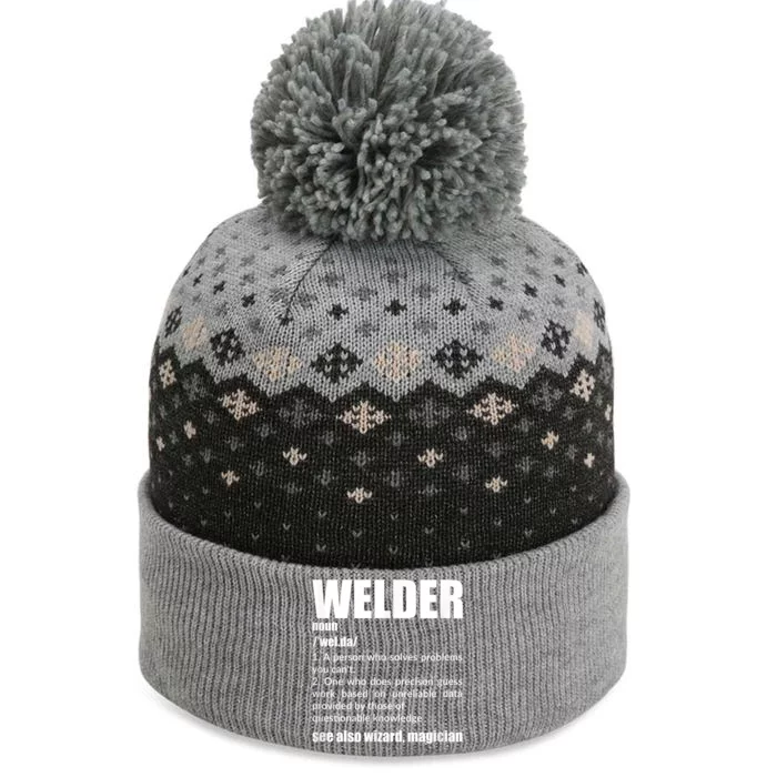 Welder Funny Saying Welding For Men The Baniff Cuffed Pom Beanie