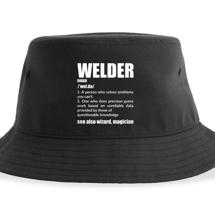 Welder Funny Saying Welding For Men Sustainable Bucket Hat