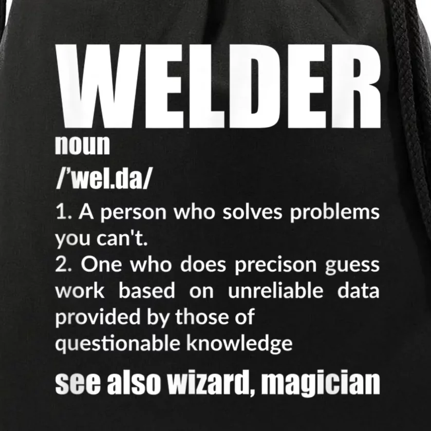 Welder Funny Saying Welding For Men Drawstring Bag