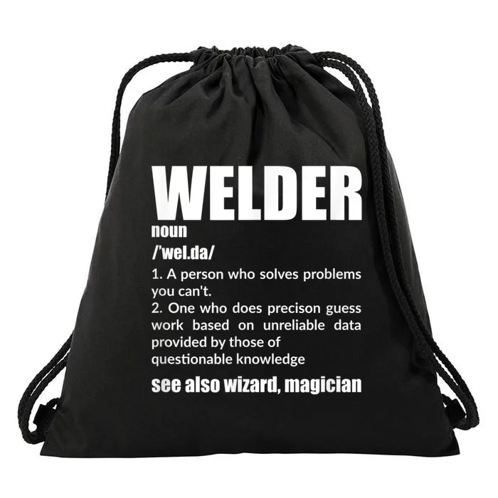 Welder Funny Saying Welding For Men Drawstring Bag