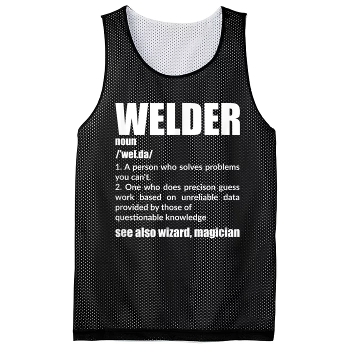 Welder Funny Saying Welding For Men Mesh Reversible Basketball Jersey Tank