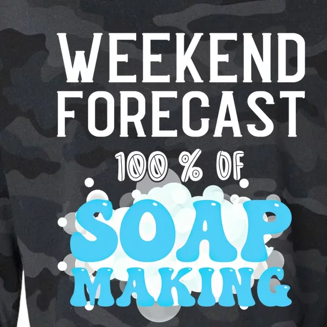 Weekend Forecast Soap Making Soap Maker Gift Cropped Pullover Crew