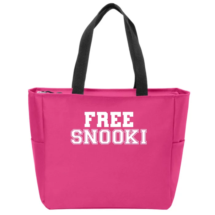 Womens Free Snooki Womens Zip Tote Bag