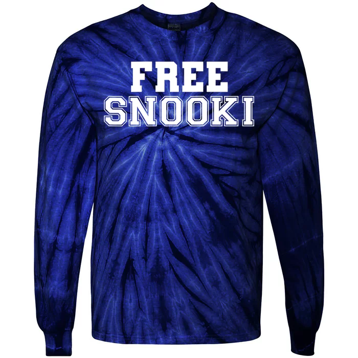 Womens Free Snooki Womens Tie-Dye Long Sleeve Shirt