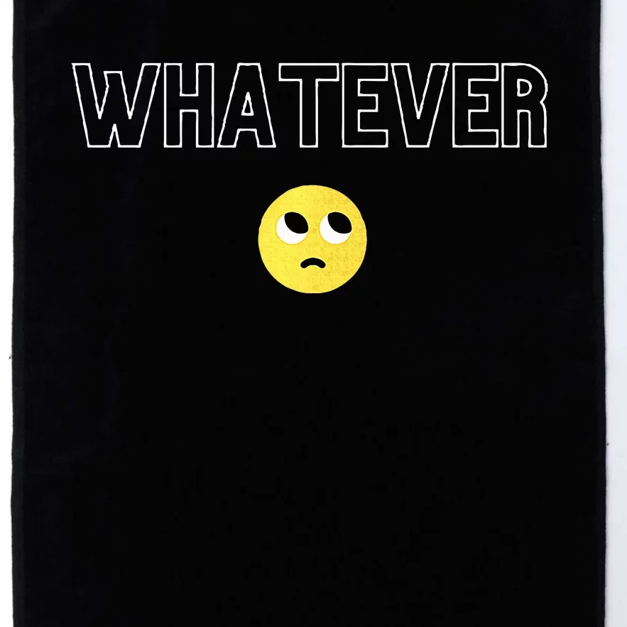 Whatever Funny Sarcastic Platinum Collection Golf Towel