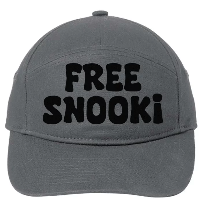 Women Free Snooki Retro Vintage Free Snooki Gift 7-Panel Snapback Hat