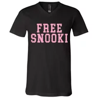 Womens Free Snooki V-Neck T-Shirt