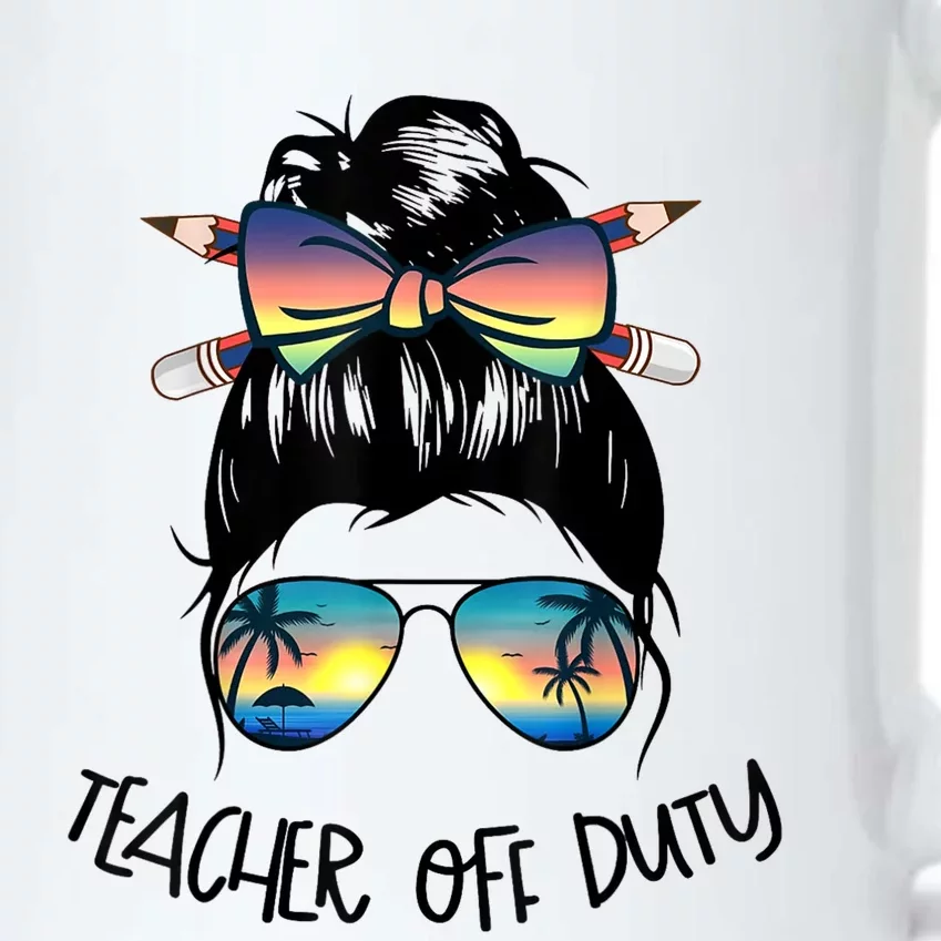 Womens Funny Summer End Of School Year Teacher Off Duty Black Color Changing Mug