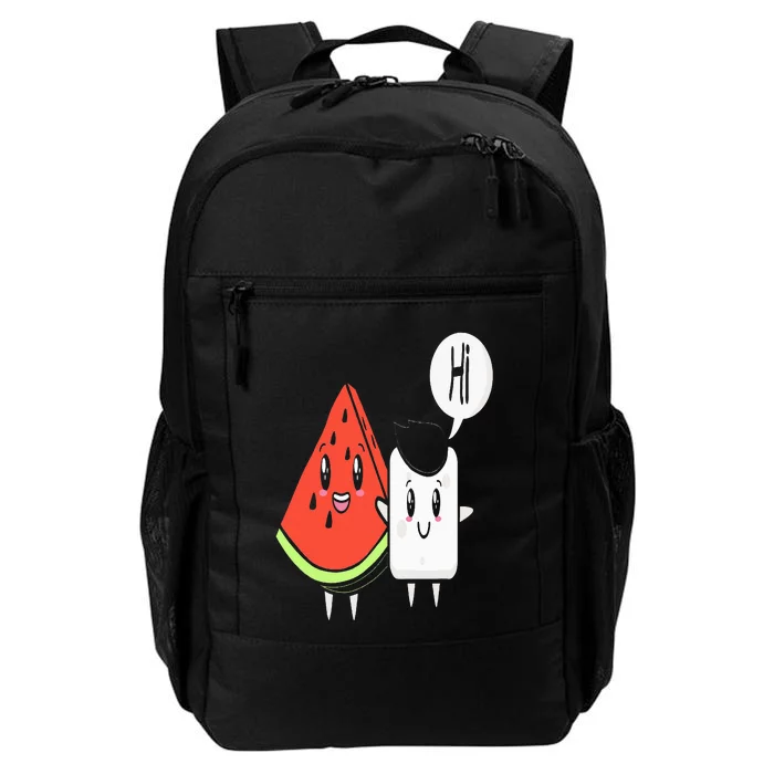 Watermelon Fruit Sugar Hi Funny Saying Quote Tropical Fruit Daily Commute Backpack