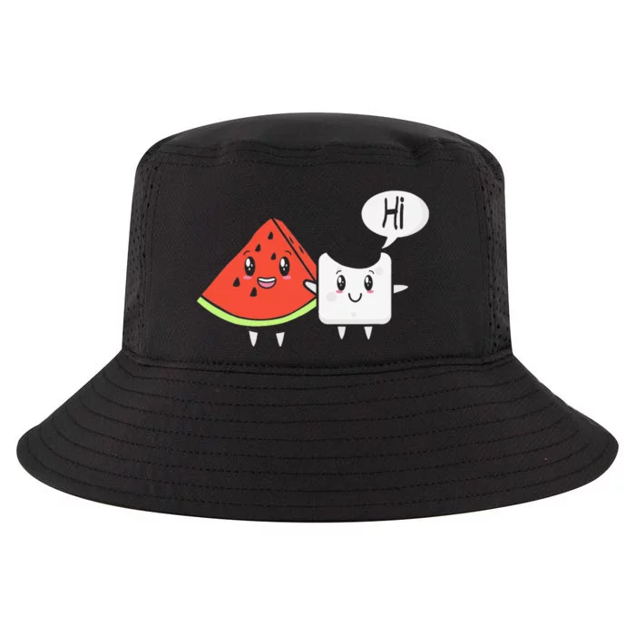 Watermelon Fruit Sugar Hi Funny Saying Quote Tropical Fruit Cool Comfort Performance Bucket Hat