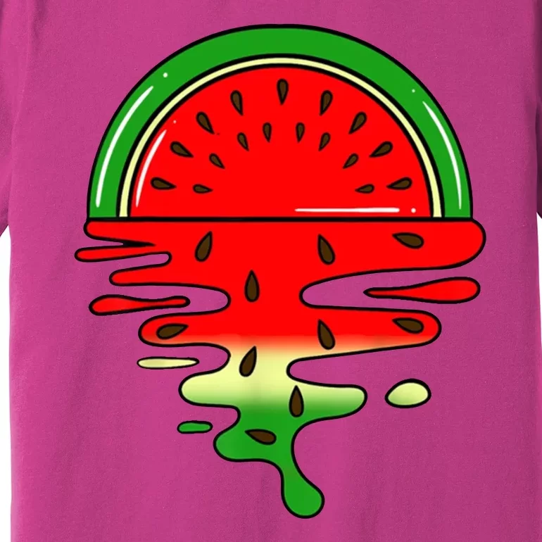 Watermelon Fruit Summer Sunset Premium T-Shirt