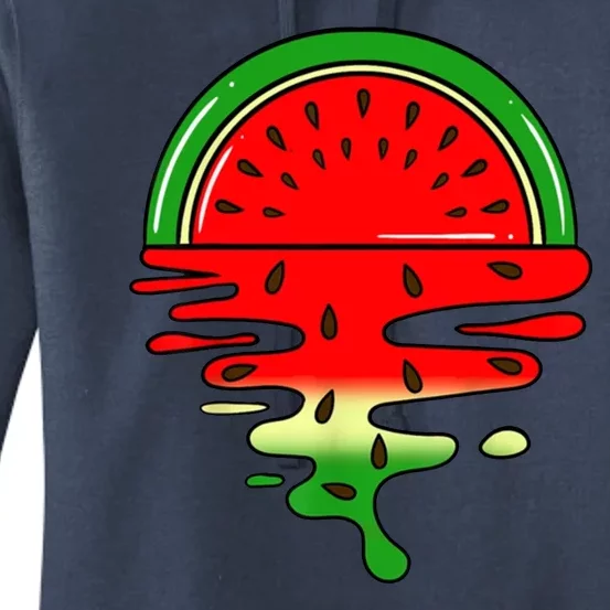 Watermelon Fruit Summer Sunset Women's Pullover Hoodie