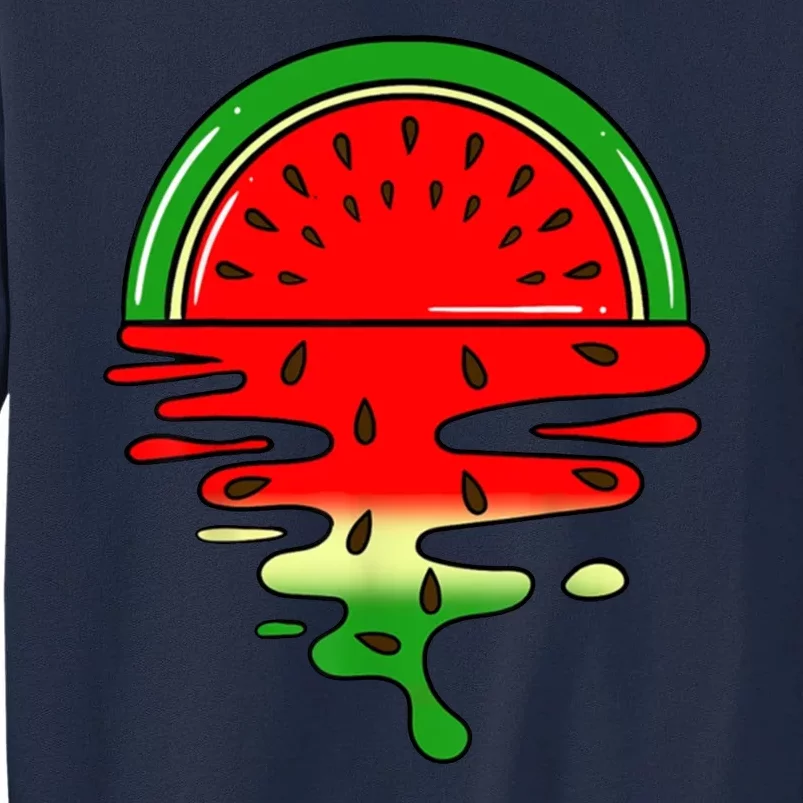 Watermelon Fruit Summer Sunset Tall Sweatshirt