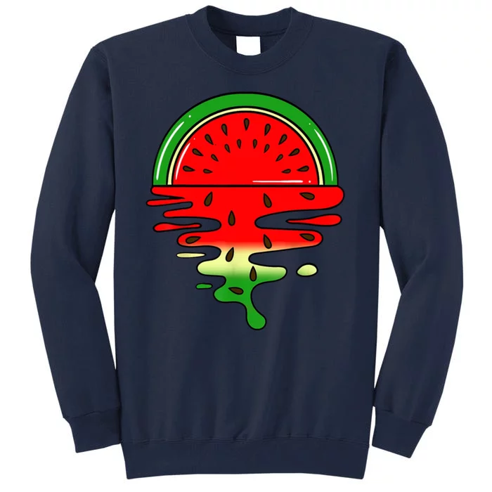 Watermelon Fruit Summer Sunset Tall Sweatshirt