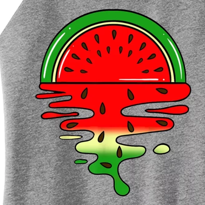 Watermelon Fruit Summer Sunset Women’s Perfect Tri Rocker Tank