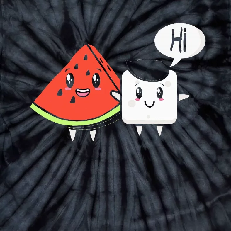 Watermelon Fruit Sugar Hi Funny Saying Tie-Dye T-Shirt