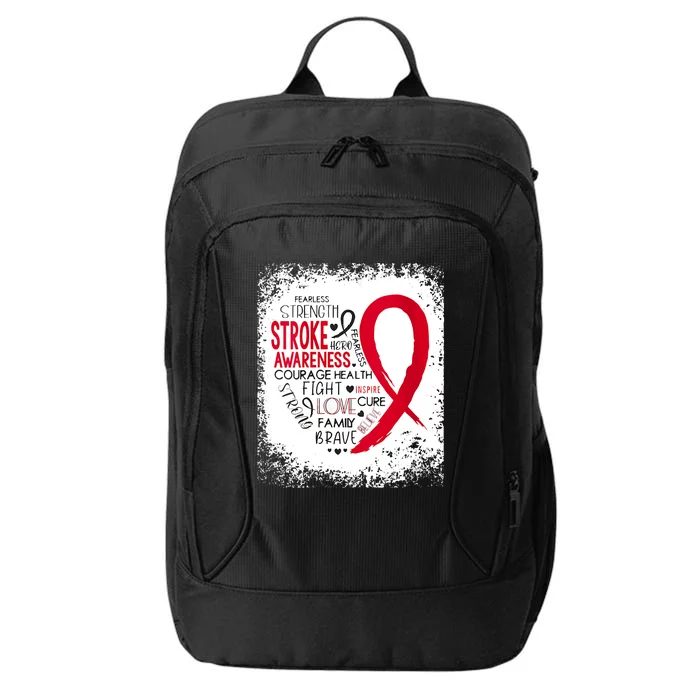 Women Fearless Strength Stroke Awareness Month Stroke Warrior City Backpack