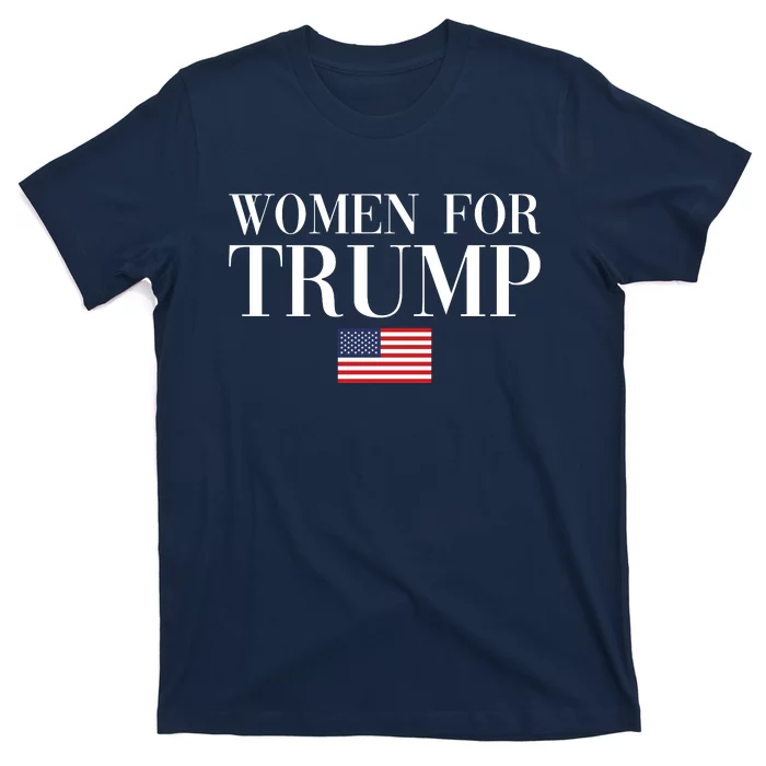 Women For Trump American Flag T-Shirt