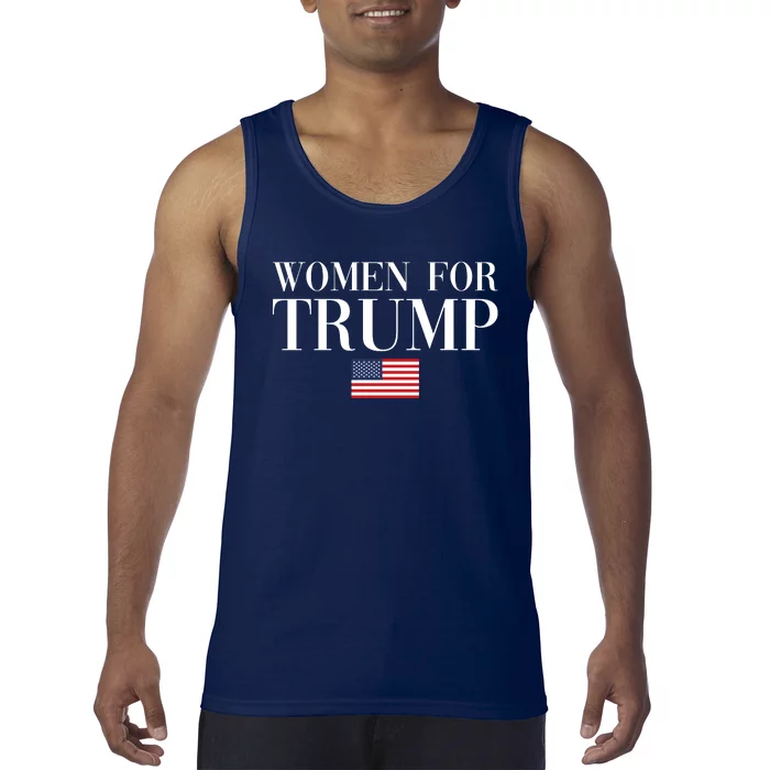 Women For Trump American Flag Tank Top