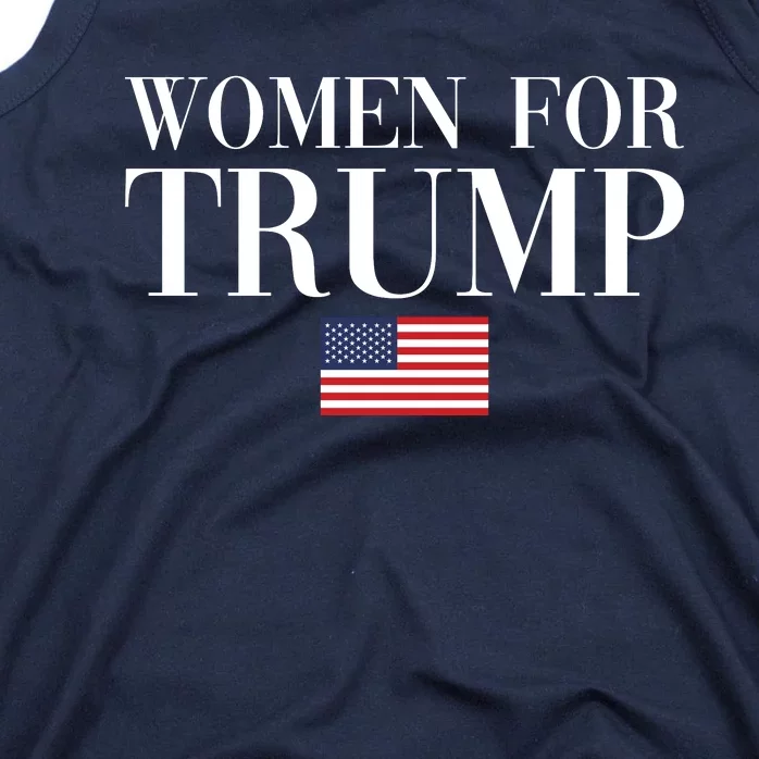 Women For Trump American Flag Tank Top