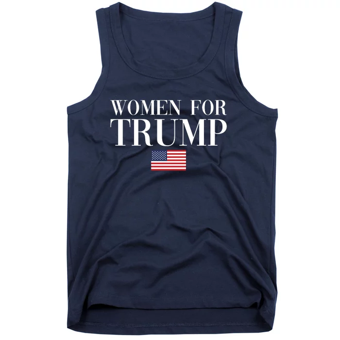 Women For Trump American Flag Tank Top