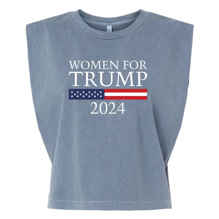 Women For Trump 2024 Garment-Dyed Women's Muscle Tee