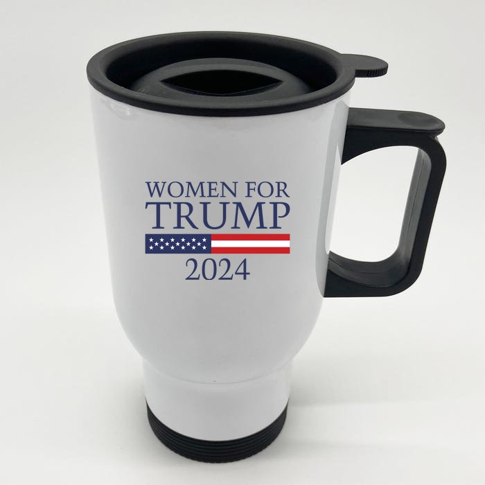 Women For Trump 2024 Front & Back Stainless Steel Travel Mug