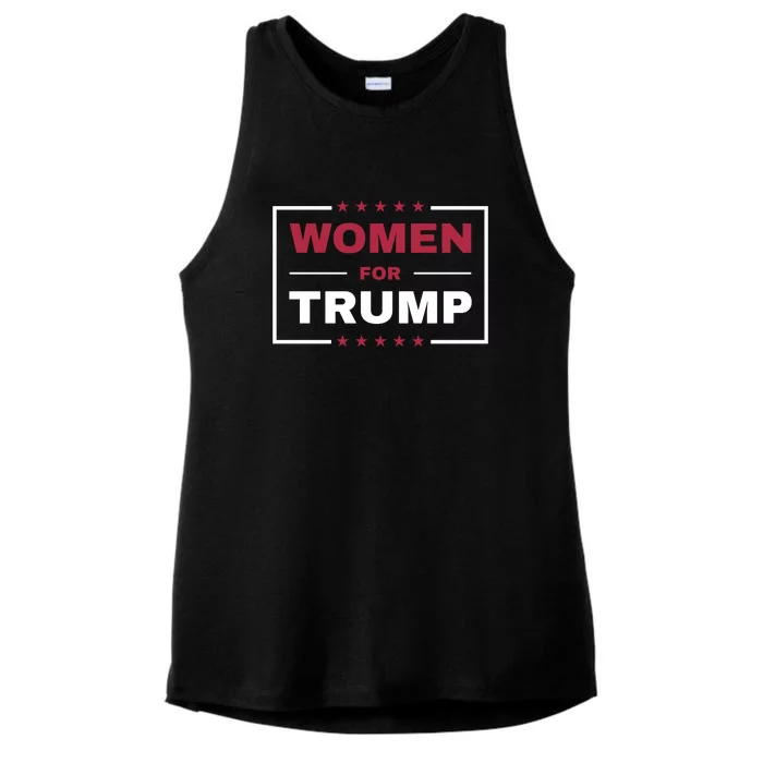 Women For Trump Ladies Tri-Blend Wicking Tank