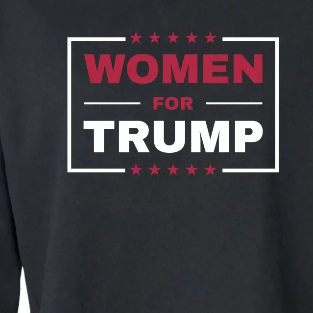 Women For Trump Cropped Pullover Crew