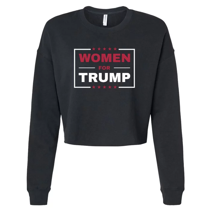 Women For Trump Cropped Pullover Crew