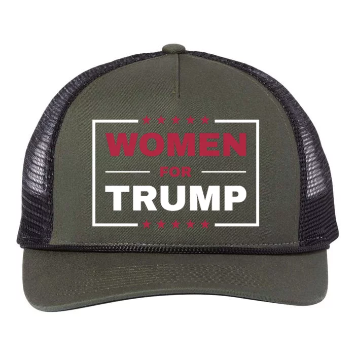 Women For Trump Retro Rope Trucker Hat Cap