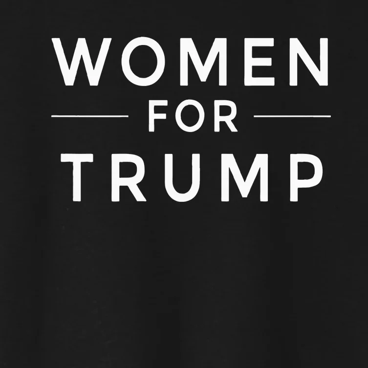 Women For Trump 2020 Women's Crop Top Tee