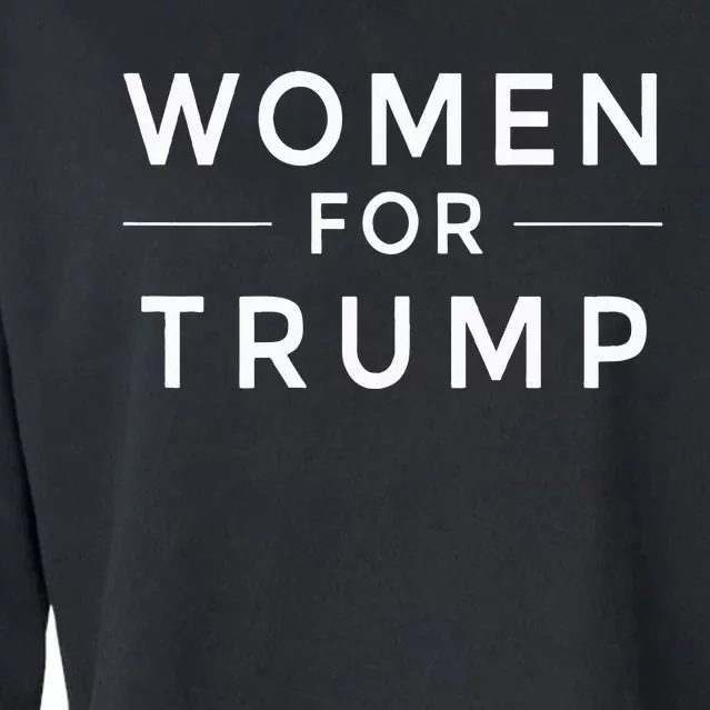 Women For Trump 2020 Cropped Pullover Crew