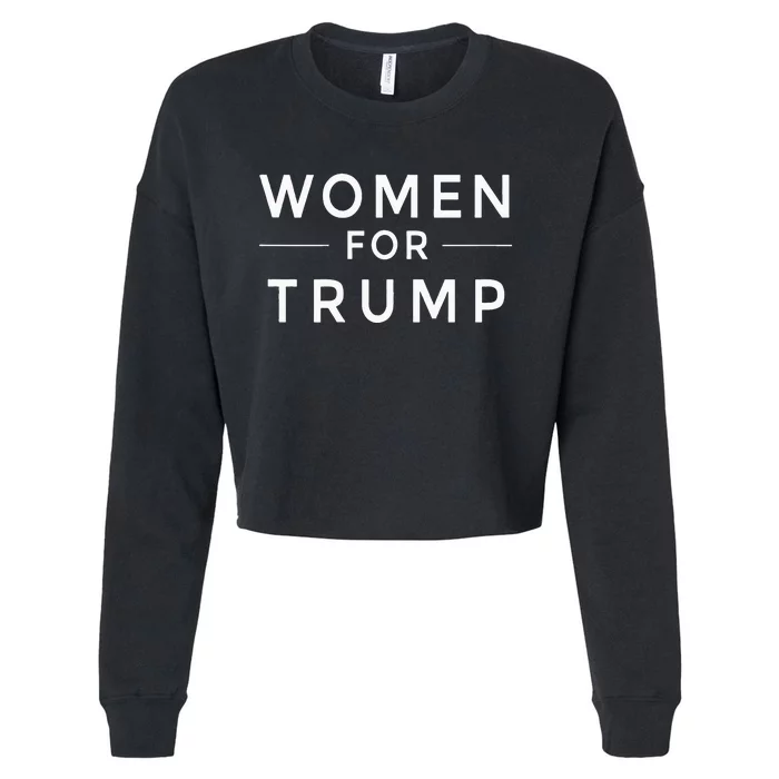 Women For Trump 2020 Cropped Pullover Crew