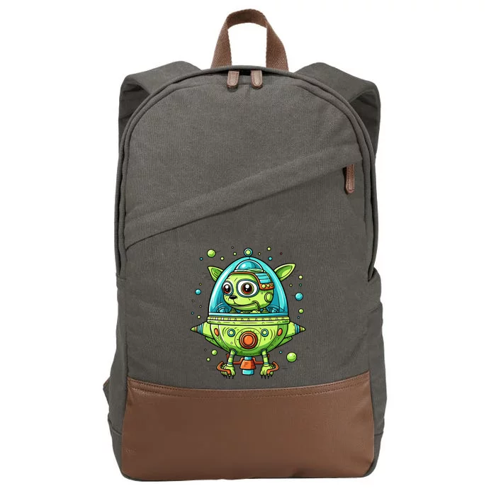 Whiz Flying The Dog Bowl UFO Cotton Canvas Backpack