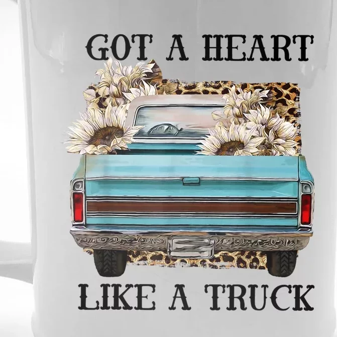 Western Farm Truck I Got A Heart Like A Truck Front & Back Beer Stein