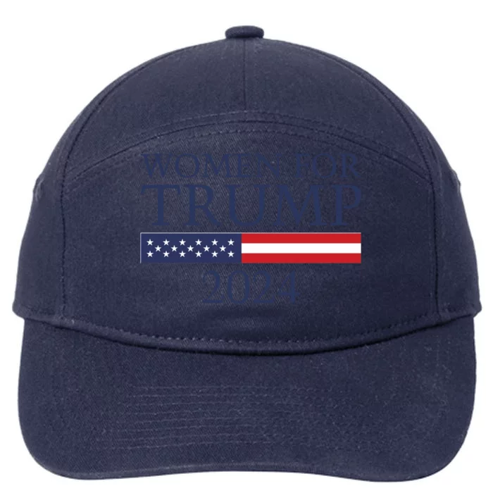 Women For Trump 2024 7-Panel Snapback Hat