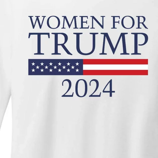 Women For Trump 2024 Womens CVC Long Sleeve Shirt