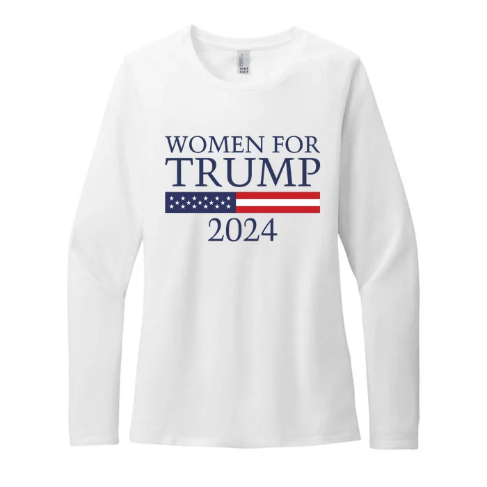 Women For Trump 2024 Womens CVC Long Sleeve Shirt