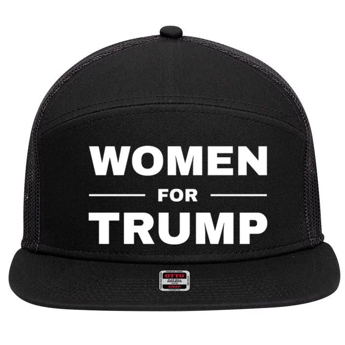 Women For Trump 7 Panel Mesh Trucker Snapback Hat