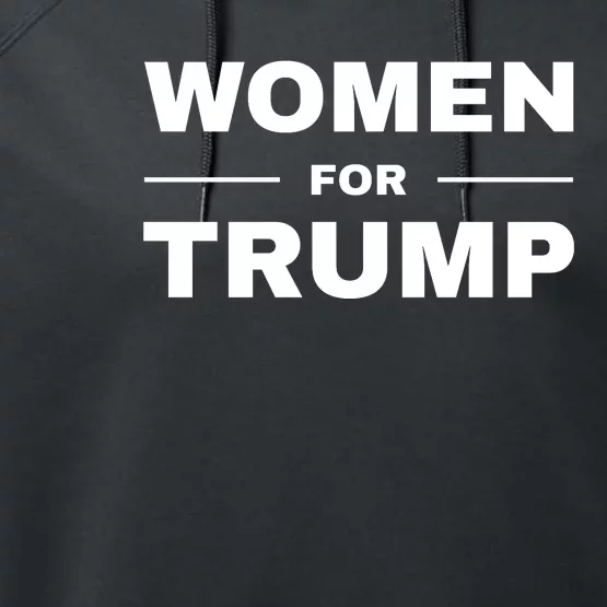 Women For Trump Performance Fleece Hoodie