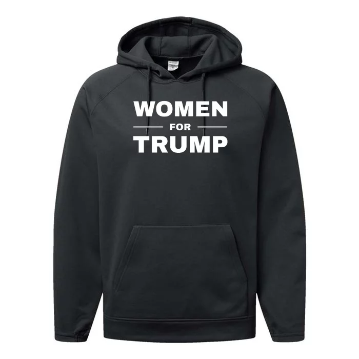 Women For Trump Performance Fleece Hoodie