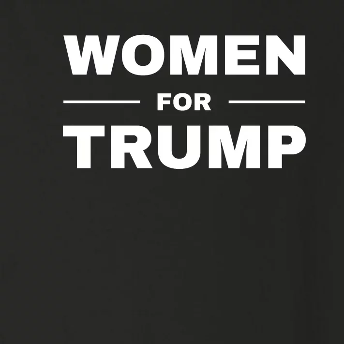 Women For Trump Toddler Long Sleeve Shirt