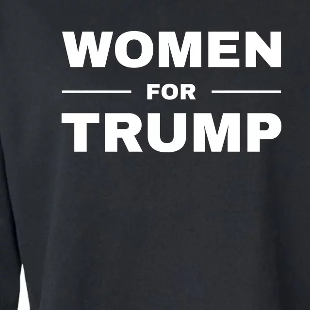 Women For Trump Cropped Pullover Crew